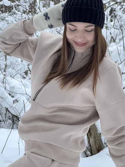 Толстовка женская 264-3Н трехнитка с начесом