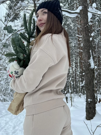 Толстовка женская 264-3Н трехнитка с начесом