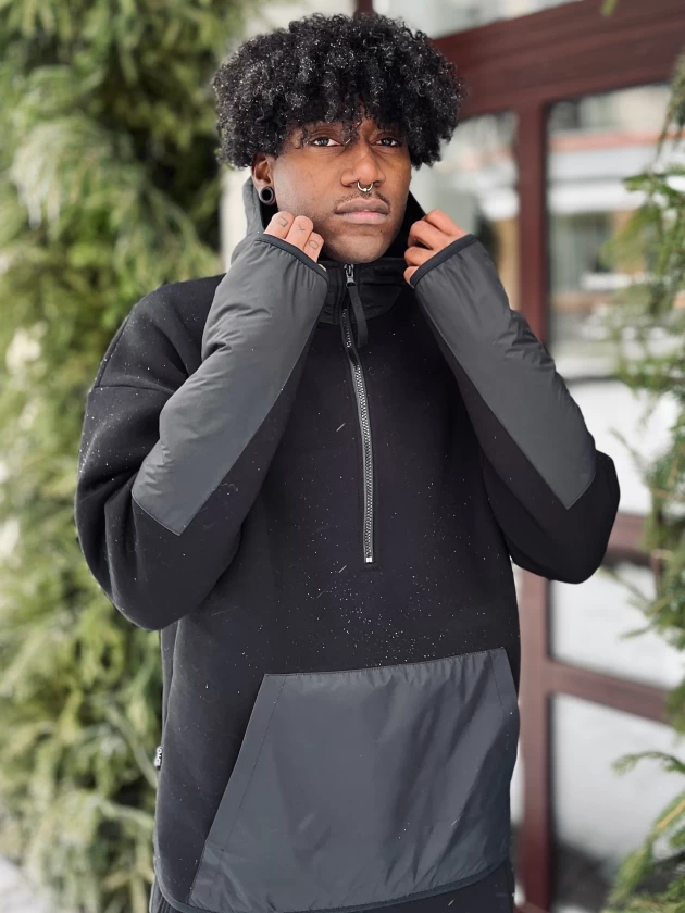 Худи на замке мужское 267-3Н трехнитка с начесом