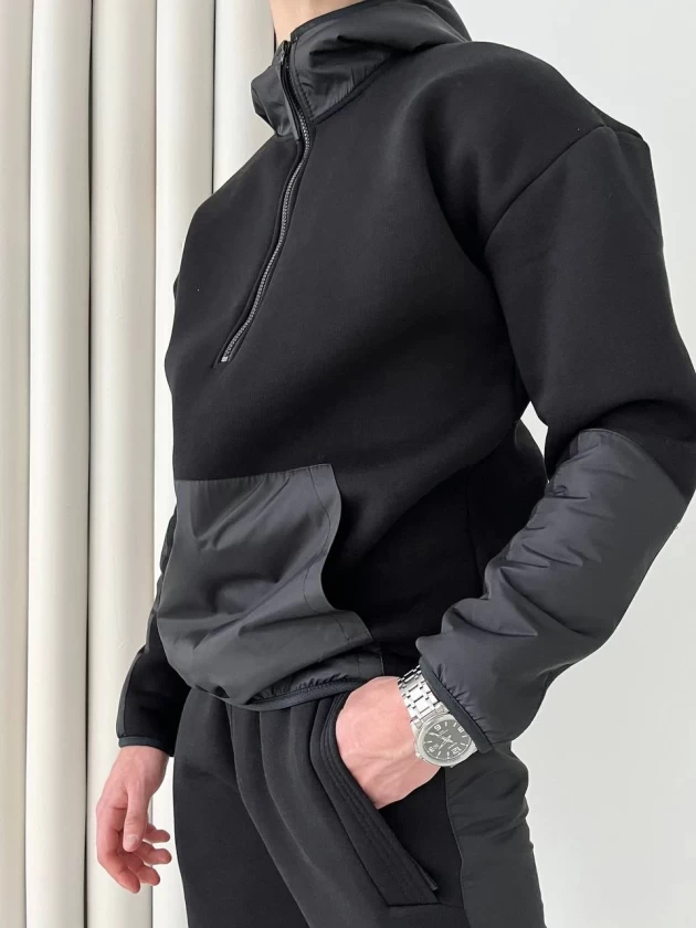 Худи на замке мужское 267-3Н трехнитка с начесом