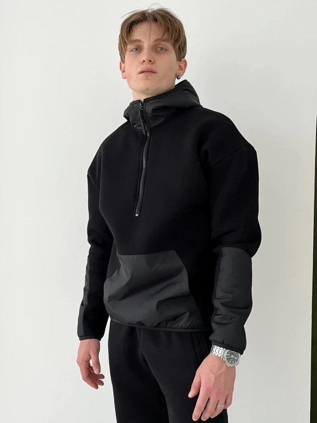 Худи на замке мужское 267-3Н трехнитка с начесом