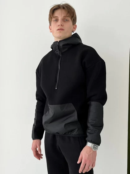 Худи на замке мужское 267-3Н трехнитка с начесом