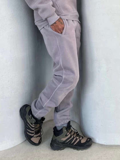 Брюки мужские 312-3НБ 3-х нитка, начес, бархатный эффект