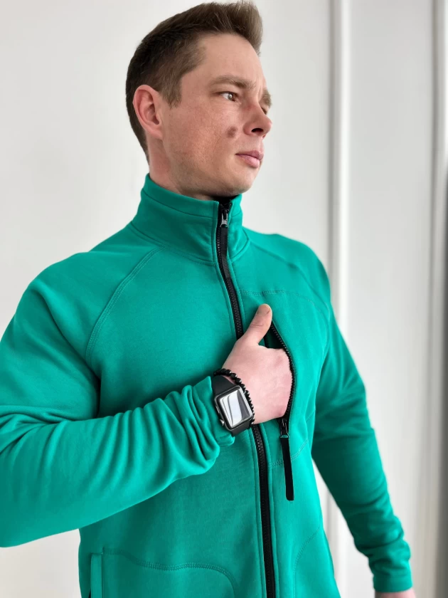 Толстовка мужская 196-3Д трехнитка