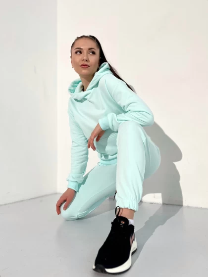 Костюм 276-3Б 199-3Б трехнитка с бархатным эффектом