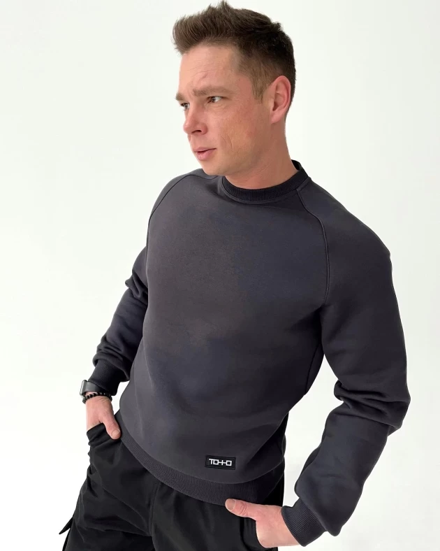 Джемпер мужской 35-3Д (Свитшот) трехнитка