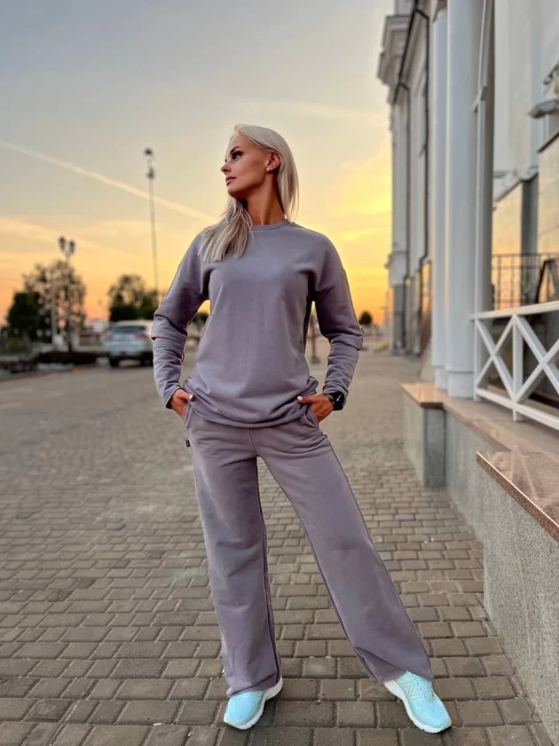 Брюки женские 229-3Б трехнитка с бархатным...