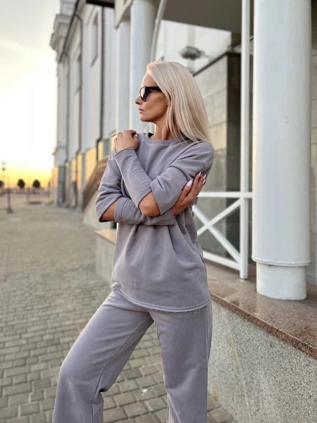 Костюм 286-3Б 229-3Б трехнитка с бархатным...