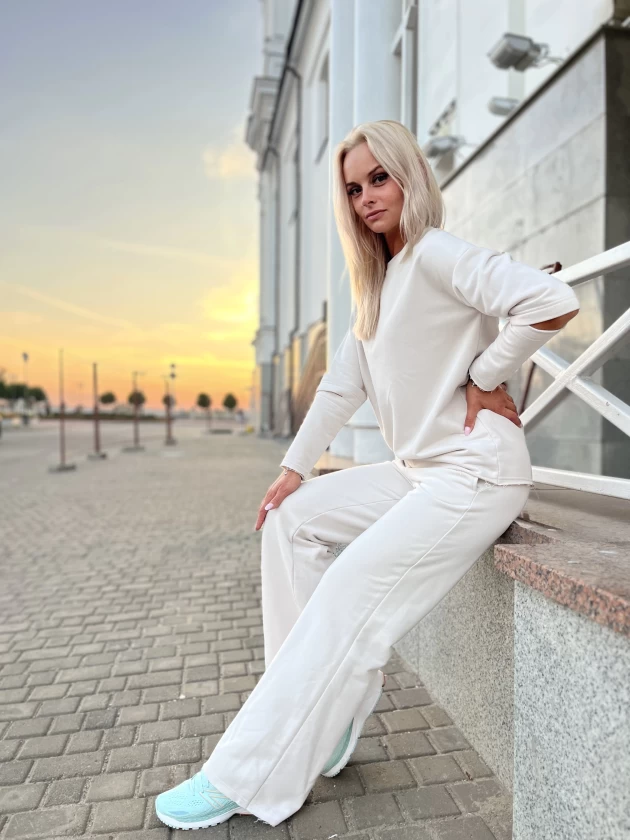 Костюм 286-3Б 229-3Б трехнитка с бархатным...