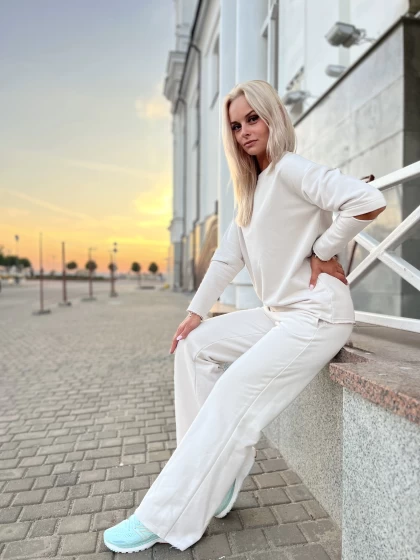 Костюм 286-3Б 229-3Б трехнитка с бархатным эффектом