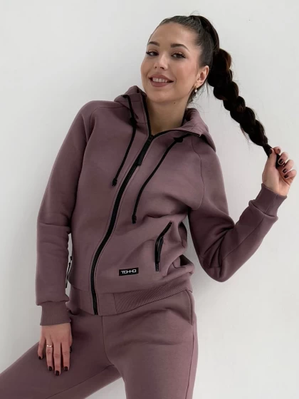 Худи на замке женское 140-3Н трехнитка с начесом