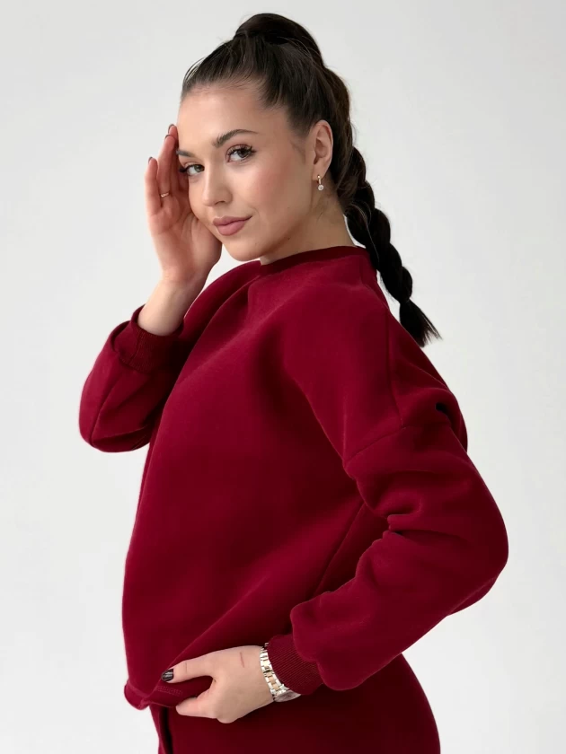 Свитшот женский оверсайз 210-3НБ 3-х нитка,...