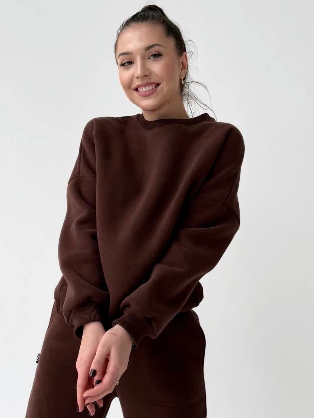 Свитшот женский оверсайз 210-3НБ 3-х нитка,...