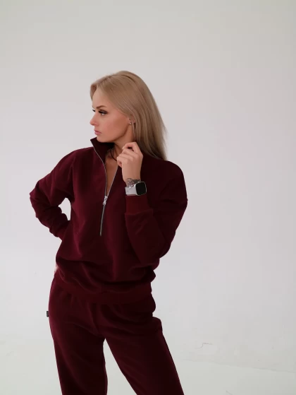 Костюм 264-3Б 269-3Б трехнитка с бархатным эффектом