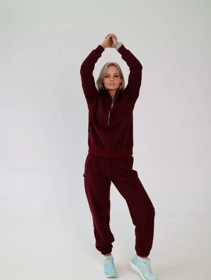 Костюм 264-3Б 269-3Б трехнитка с бархатным эффектом