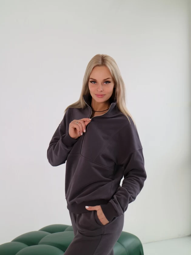 Костюм 264-3Б 269-3Б трехнитка с бархатным...