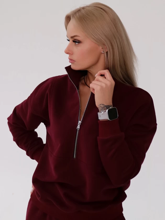 Толстовка женская 264-3Б трехнитка с бархатным...