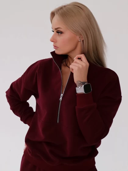 Толстовка женская 264-3Б трехнитка с бархатным эффектом