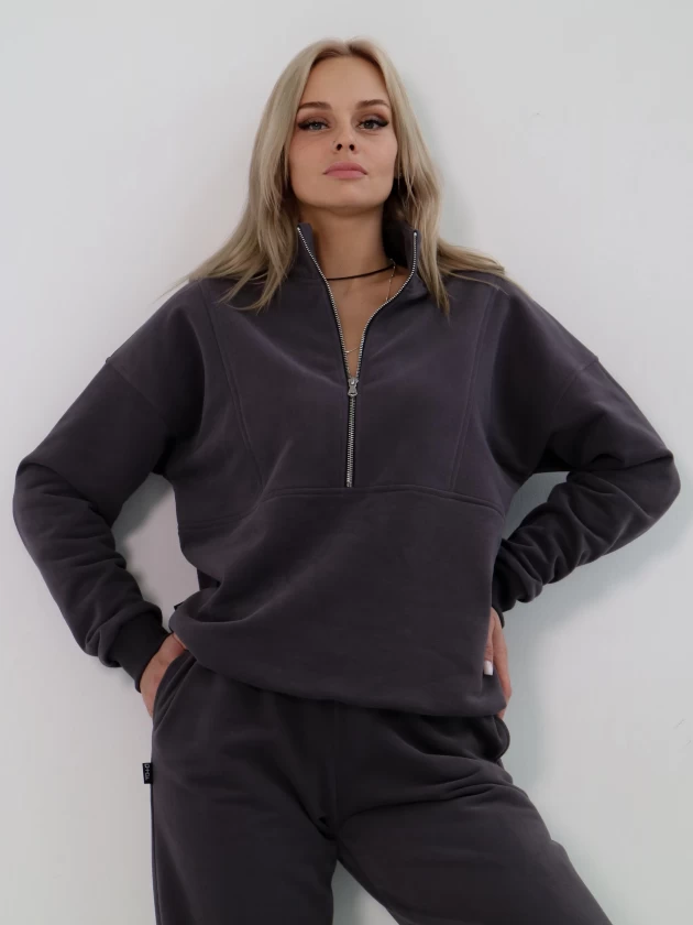 Толстовка женская 264-3Б трехнитка с бархатным...