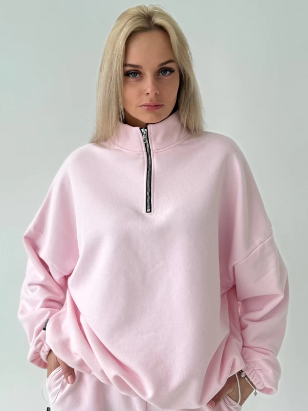 Толстовка женская оверсайз 295-3Б трехнитка с...
