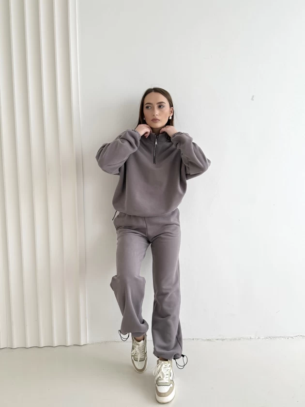 Костюм 295-3Б 269-3Б трехнитка с бархатным...