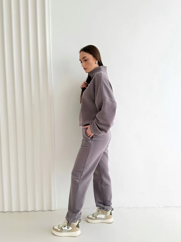 Костюм 295-3Б 269-3Б трехнитка с бархатным...