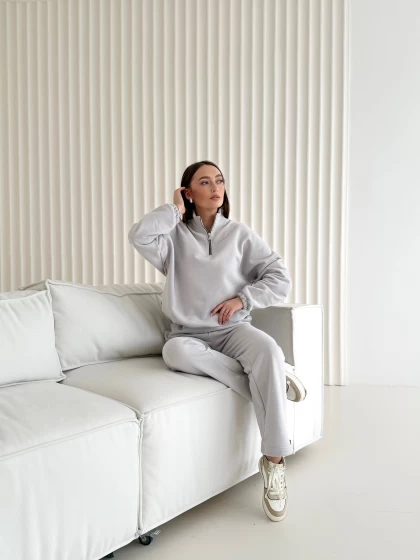 Костюм 295-3Б 269-3Б трехнитка с бархатным эффектом