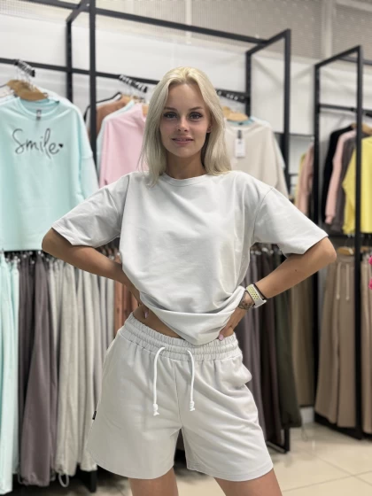 Костюм 217-1Б 218-1Б двухнитка с бархатным эффектом