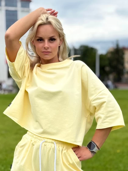 Футболка женская 309-1Б двухнитка с бархатным эффектом