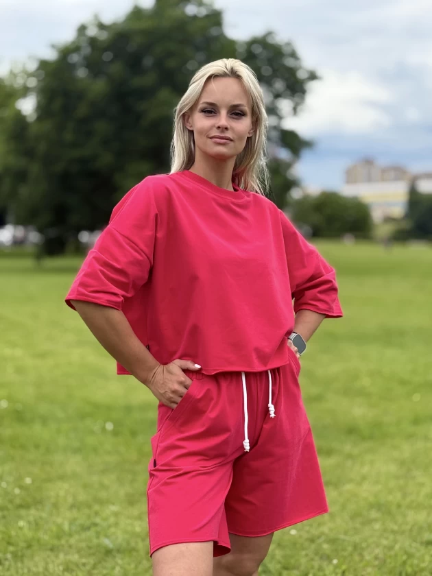 Костюм 309-1Б 310-1Б двухнитка с бархатным...