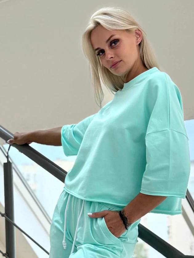 Футболка женская 5.Ж-309(1ФТ) двухнитка