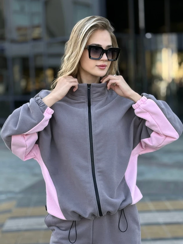 Толстовка женская 272-3Б трехнитка с бархатным...