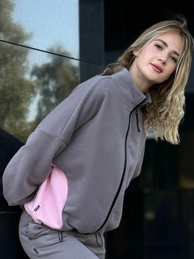 Толстовка женская 272-3Б трехнитка с бархатным...