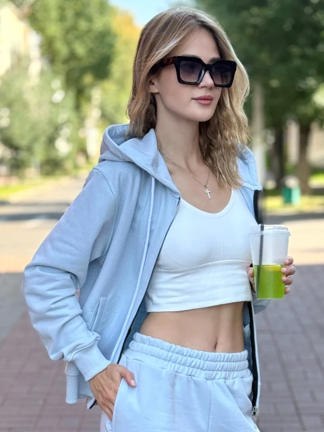 Худи женское 278-3ДБ трехнитка с бархатным...