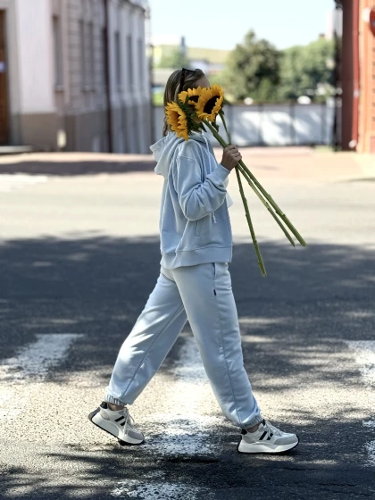 Костюм 278-3ДБ 269-3Б трехнитка с бархатным эффектом