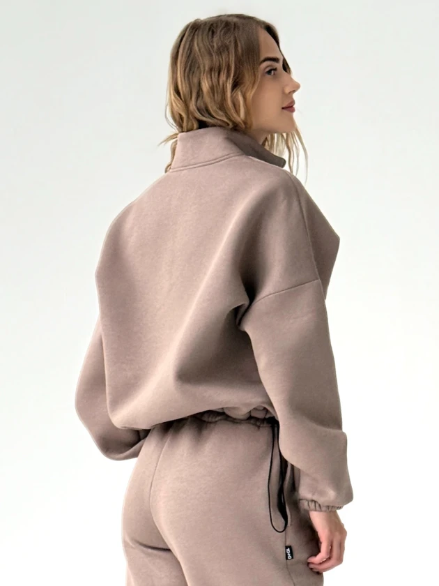 Толстовка женская оверсайз 295-3Н трехнитка с...