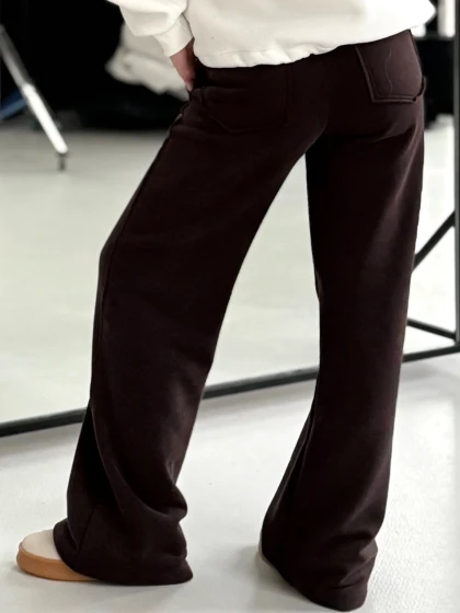 Брюки женские 307-3НБ(380) 3-х нитка, начес, бархатный эффект