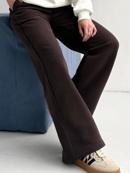 Брюки женские 307-3НБ(380) 3-х нитка, начес, бархатный эффект