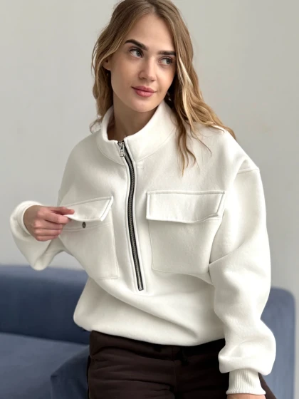 Джемпер женский 320-3НБ 3-х нитка, начес, бархатный эффект