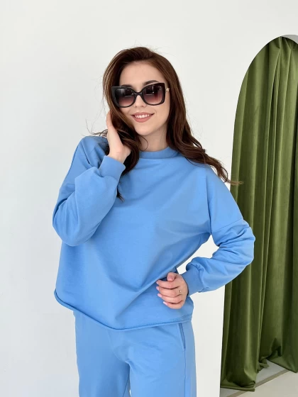 Свитшот женский оверсайз 210-2ФТ двухнитка
