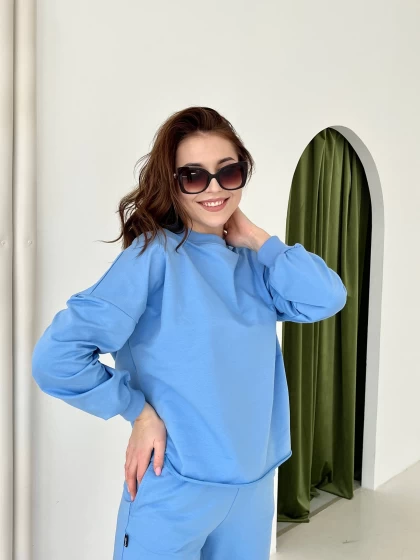 Свитшот женский оверсайз 210-2ФТ двухнитка