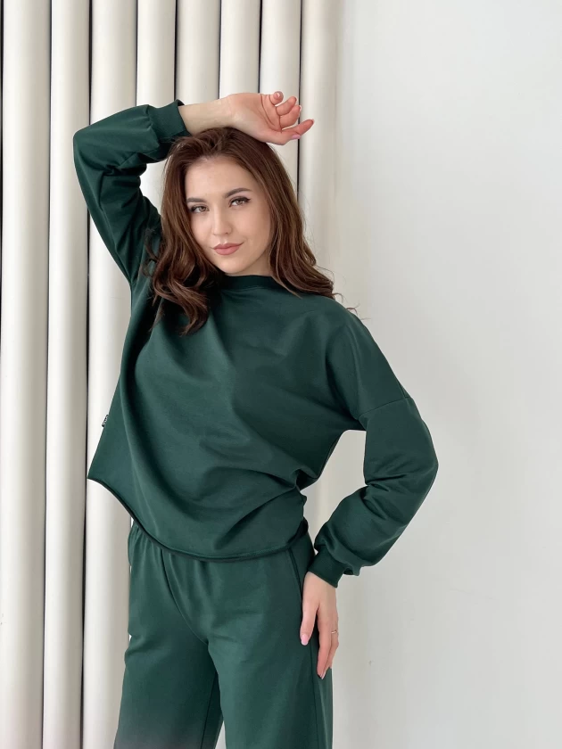 Свитшот женский оверсайз 210-2ФТ двухнитка