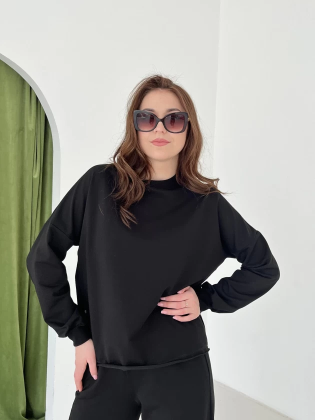 Свитшот женский оверсайз 210-2ФТ двухнитка