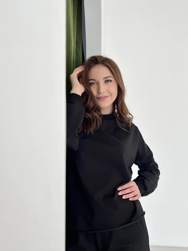 Свитшот женский оверсайз 210-2ФТ двухнитка