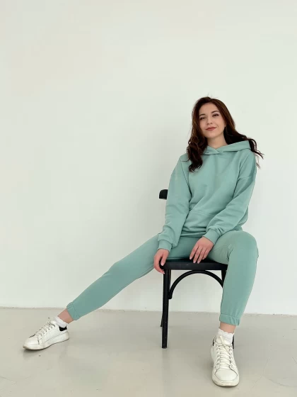 Худи женское оверсайз 191-3Д трехнитка