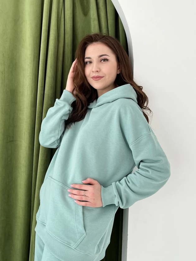 Худи женское оверсайз 191-3Д трехнитка