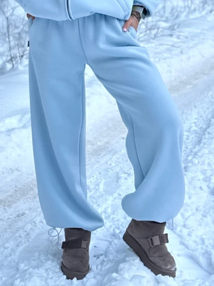 Брюки женские 6.Ж-325(3НБ) 3-х нитка, начес, бархатный эффект