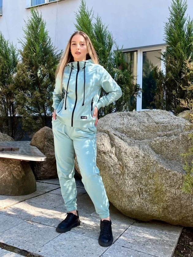 Худи на замке женское 140-1ФТ двухнитка