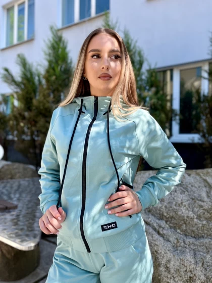 Худи на замке женское 140-1ФТ двухнитка