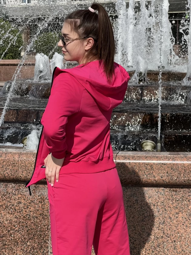 Худи на замке женское 140-1ФТ двухнитка